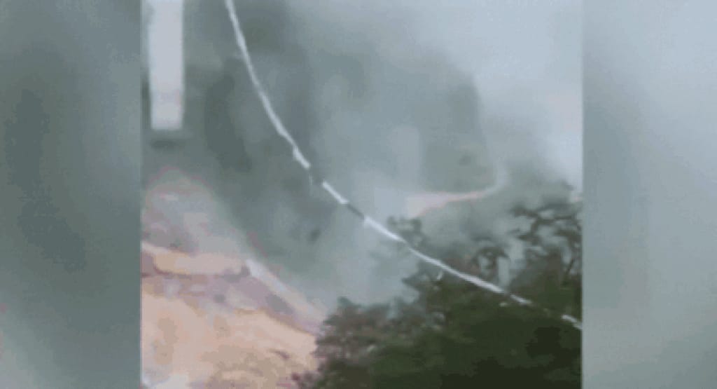 China bridge collapse: Truck hangs mid-air with driver inside - watch terrifying video - Times of India