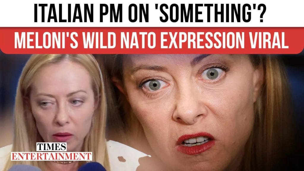 Giorgia Meloni's born Meltdown? Bizarre Expressions spark speculation online