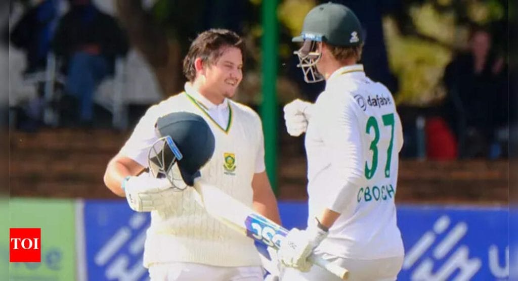Historic! Debutant Lhuan-dre Pretorius breaks Javed Miandad's 48-year-old record, becomes youngest to score 150 in Test history | Cricket News - Times of India