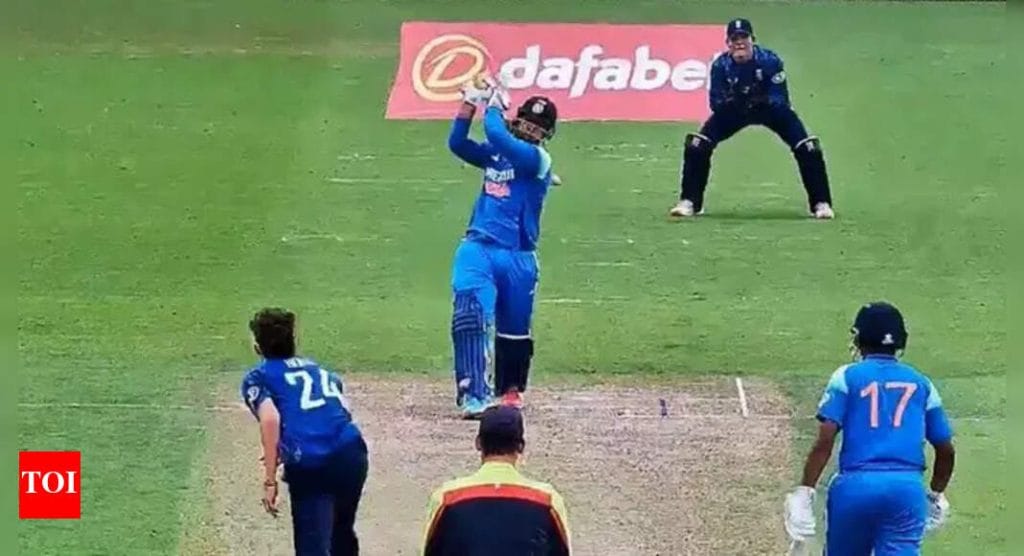 IND U19 vs ENG U19: Five sixes! Vaibhav Suryavanshi's whirlwind knock lights up U19 ODI in England | Cricket News - Times of India