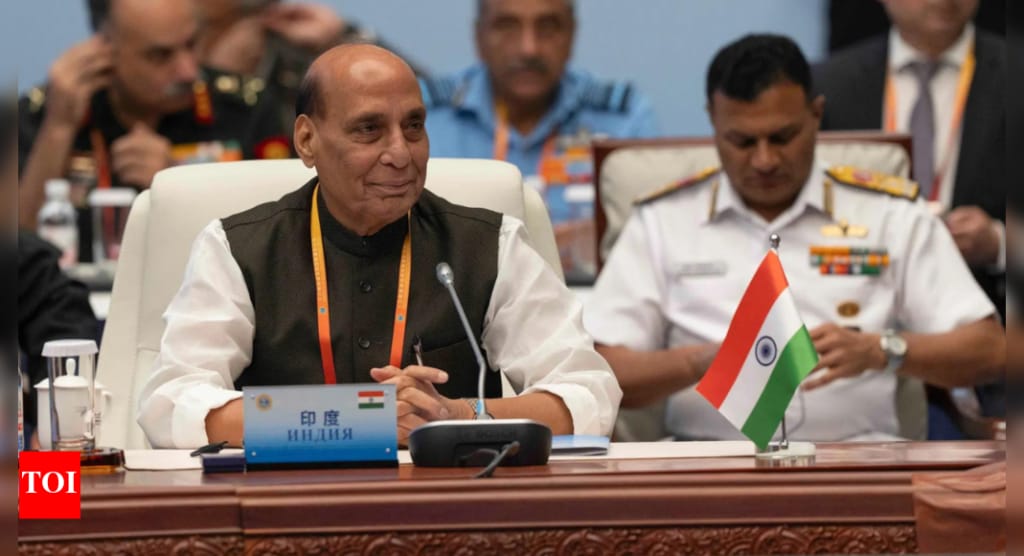 SCO Summit: Rajnath Singh refuses to sign joint document; Pakistan, China go soft on terror threat | India News - Times of India