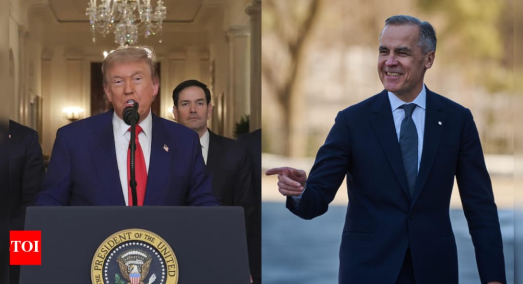 US-Canada trade talks resume: PM Carney revokes tax on US tech firms; Trump had called off talks over 'digital tax' - Times of India