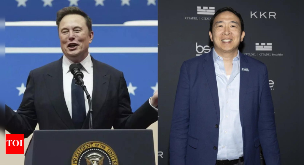 America Party: Elon Musk connects with former presidential candidate Andrew Yang; discusses roadmap for party's success - Times of India