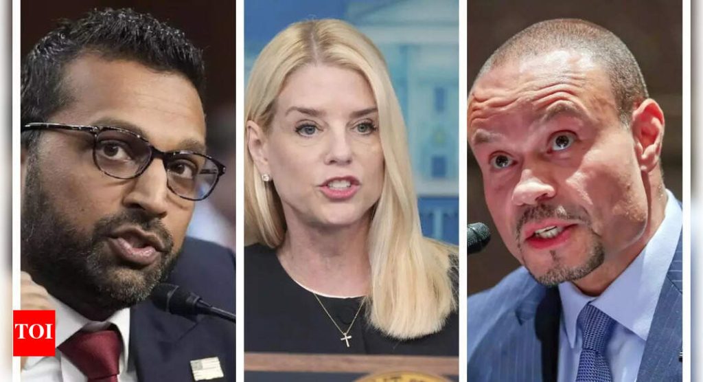 Epstein mess: Kash Patel, Pam Bondi have no intention of stepping down; White House covers up clash as Dan Bongino mulls resigning - Times of India