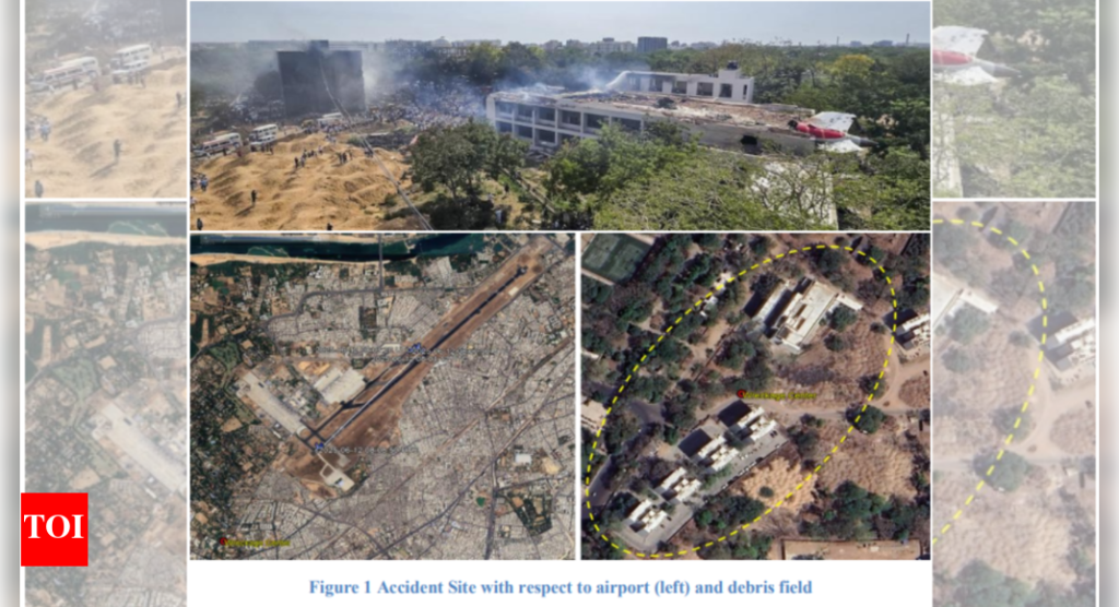 Fuel switches found in ‘RUN’ position: Aftermath of AI 171 crash in images; what the wreckage shows | India News - Times of India