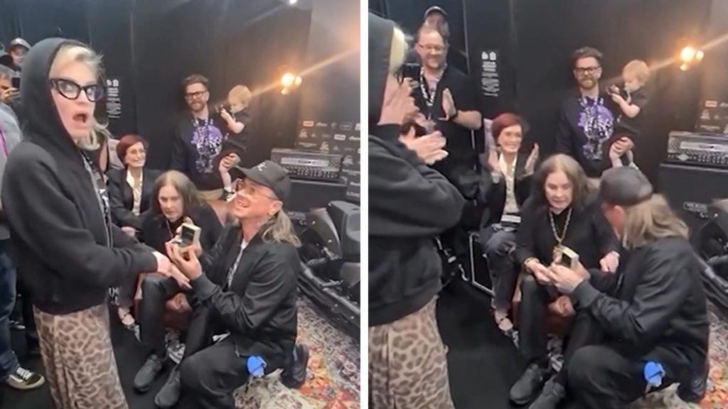 Kelly Osbourne Gets Engaged Backstage of Ozzy's Final Show, on Video