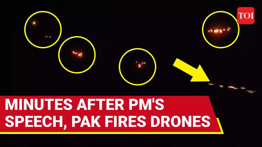 Pakistan Attacks India Moments After PM Modi's Ultimatum; Drones Destroyed Mid-air In J&K's Samba
