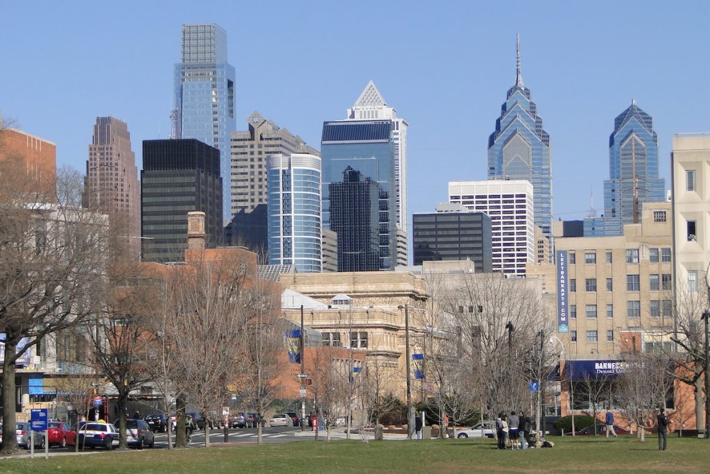 Pennsylvania Gaming Control Board wants to hear public opinion on casino license renewal. Cityscape image of Philadelphia, Pennsylvania