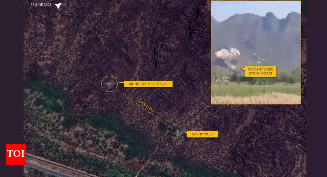 Satellite imagery suggests India's missile hit Pakistan's nuclear-hub Kirana Hills | India News - Times of India