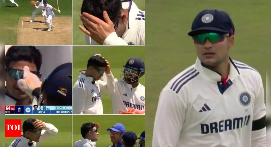 Scary scene! Shubman Gill takes nasty blow to the head, Rishabh Pant's reaction goes viral – WATCH | Cricket News - Times of India