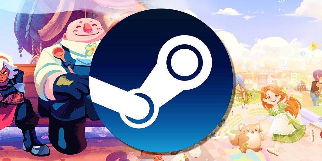 a-collage-of-cozy-games-with-the-steam-logo.jpg